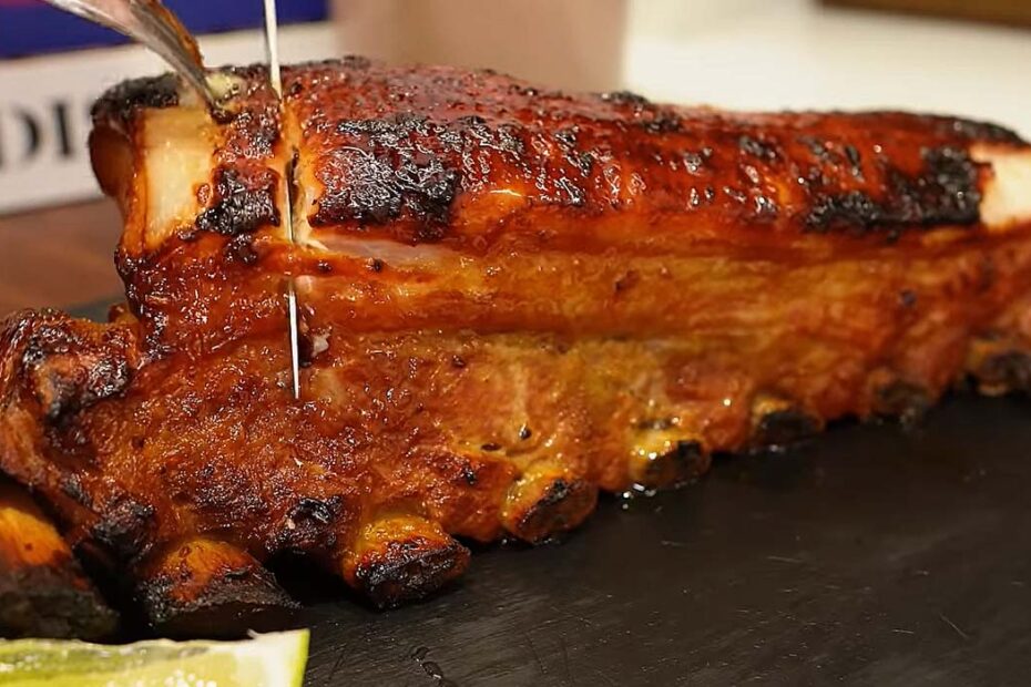 Costelinha de Porco Assada no Forno