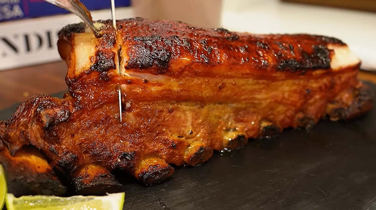 Costelinha de Porco Assada no Forno