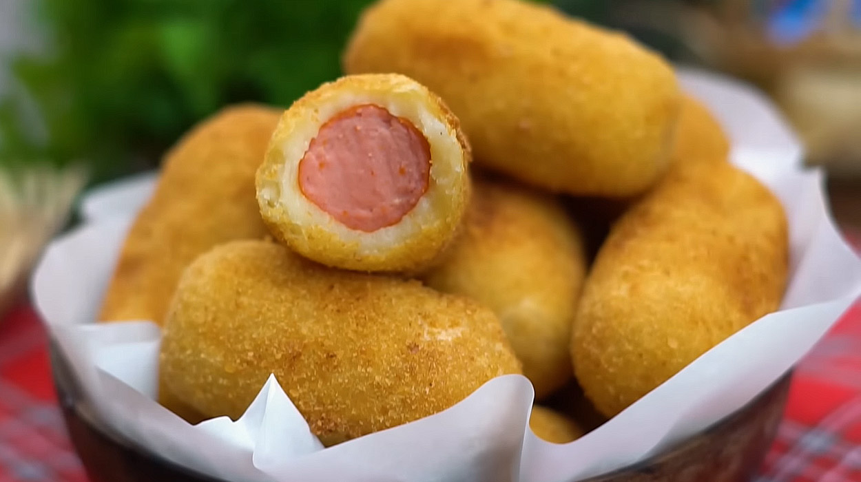 Enroladinho de Salsicha Crocante