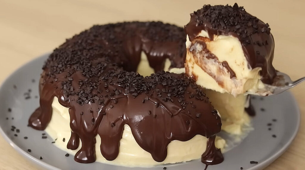 Sorvetão Cremoso com Ganache de Chocolate