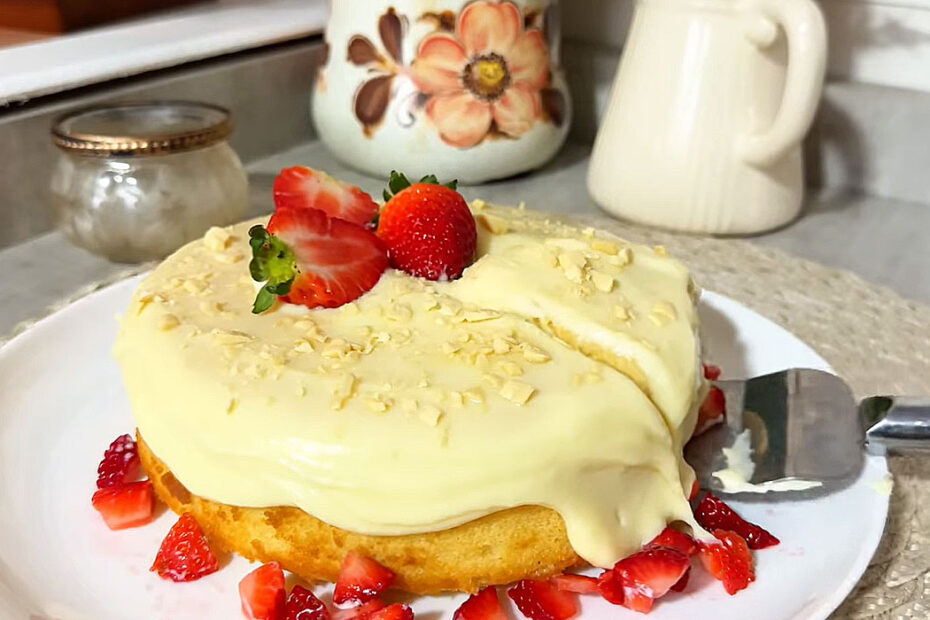 Bolo Surpresa de Ninho com Creme