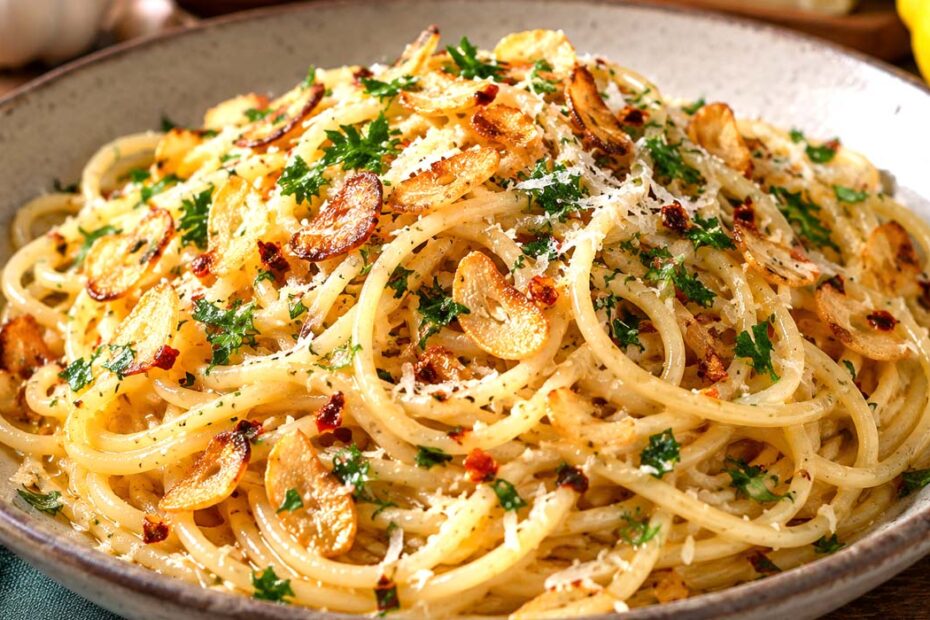 Macarrão Alho e Óleo Cremoso